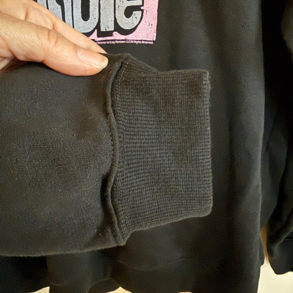 Black Blondie Fringe Studded Graphic Sweatshirt Women’s Large Black - Picture 8 of 8